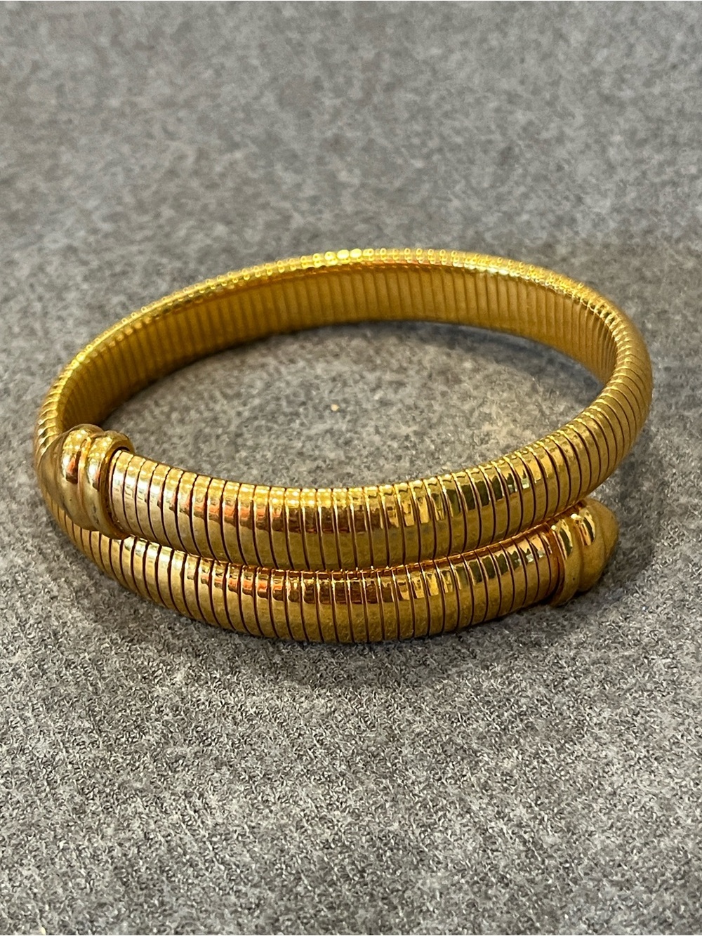 Joan Rivers Goldtone Tubogas By-Pass Wrap Bracelet